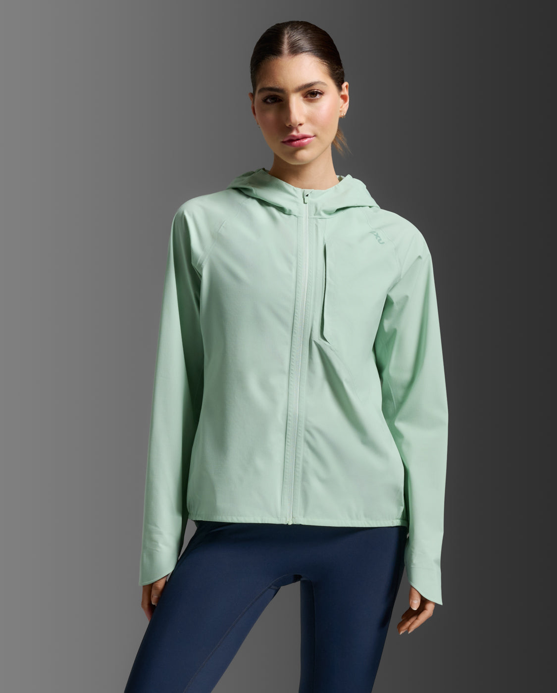 2XU Women’s Ignition Shield WP Jacket (Digital Mint/Digital Mint Reflective)