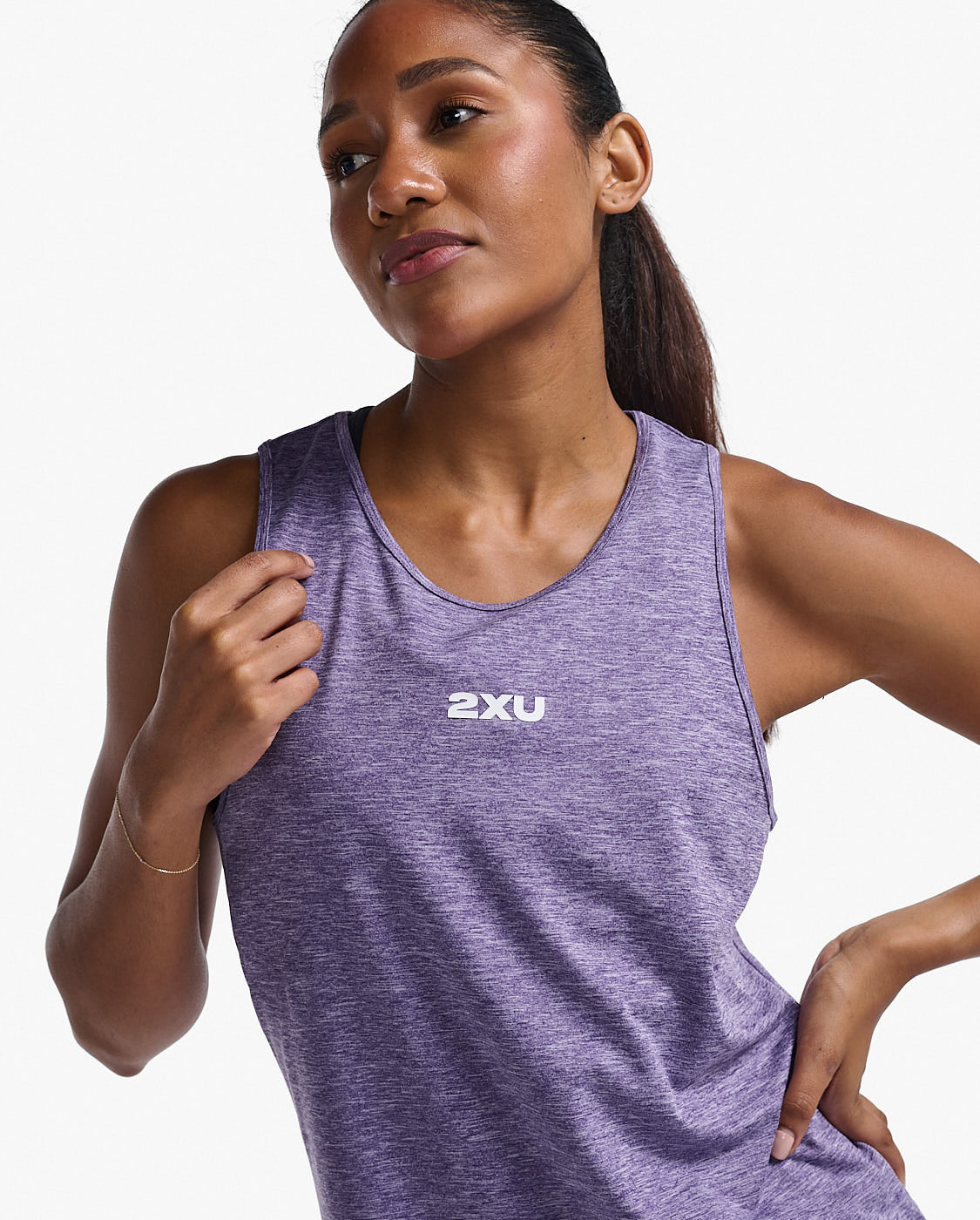 2XU Women’s Motion Tank (Acai/White)