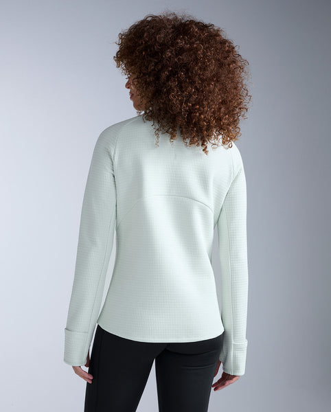 2XU Womens Ignition Haptic 1/4 Zip (Mint Dust/Mint Reflective)