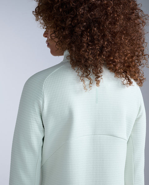 2XU Womens Ignition Haptic 1/4 Zip (Mint Dust/Mint Reflective)