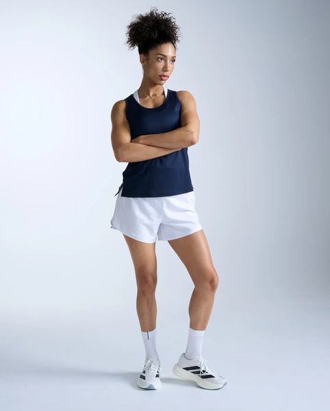 2XU Womens Aero Singlet (Midnight/Silver Reflective)