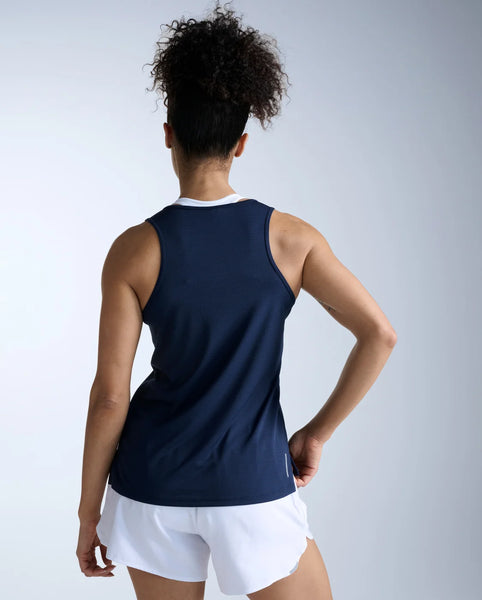 2XU Womens Aero Singlet (Midnight/Silver Reflective)