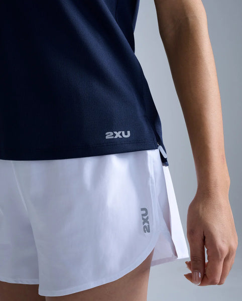 2XU Womens Aero Singlet (Midnight/Silver Reflective)