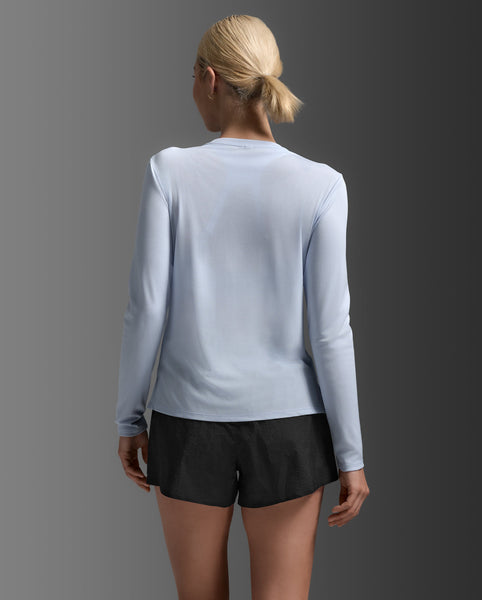 2XU Womens Aero L/S Run Tee (Halogen/Halogen Reflective)