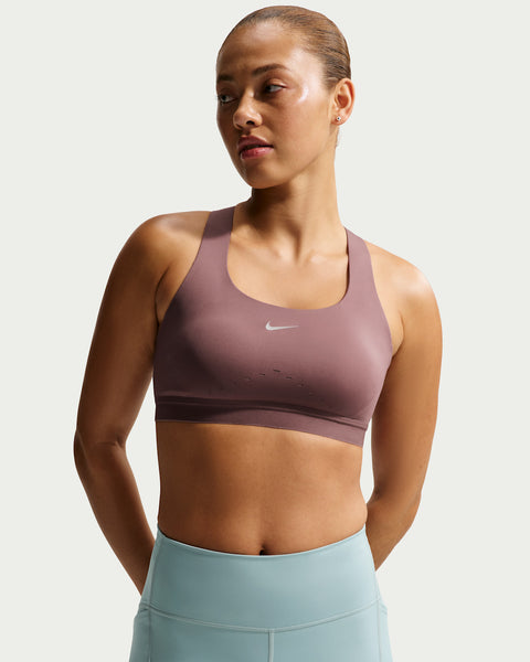 Nike Women's Swift  High-Support Lightly Lined Sports Bra (Tattoo/Silver)