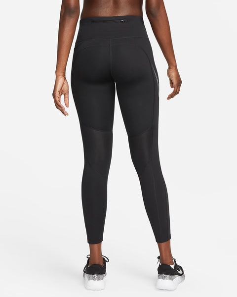 Nike Womens Mid-rise 7/8 Fast tight with Pockets (Black)