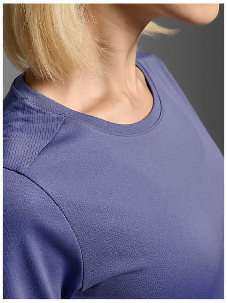 2XU Womens Aero Mesh Tee (Future Dusk/ Future Dusk Reflective)