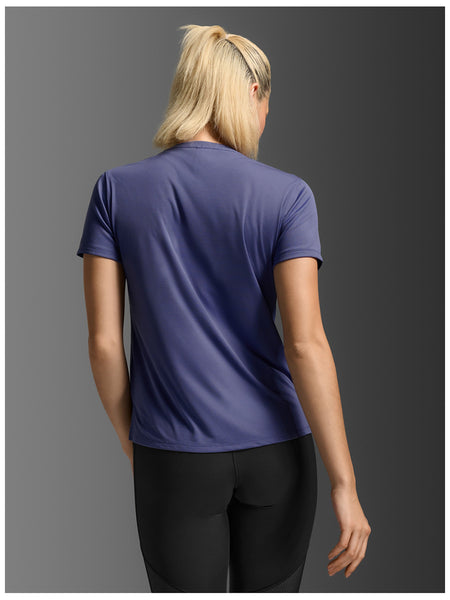 2XU Womens Aero Mesh Tee (Future Dusk/ Future Dusk Reflective)