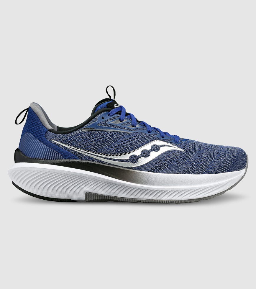 Saucony Mens Echelon 9 (2E) (Indigo/Black/Bleu/Noir)