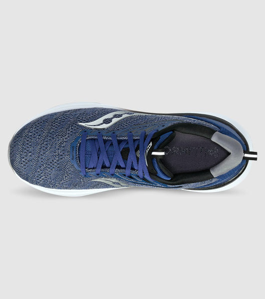 Saucony Mens Echelon 9 (2E) (Indigo/Black/Bleu/Noir)