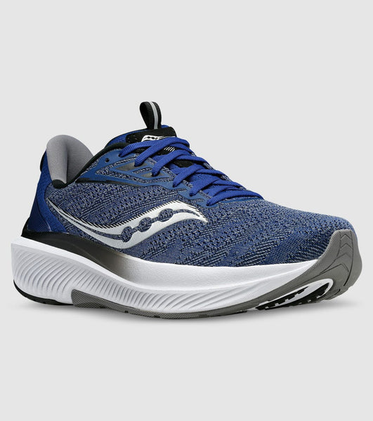 Saucony Mens Echelon 9 (2E) (Indigo/Black/Bleu/Noir)
