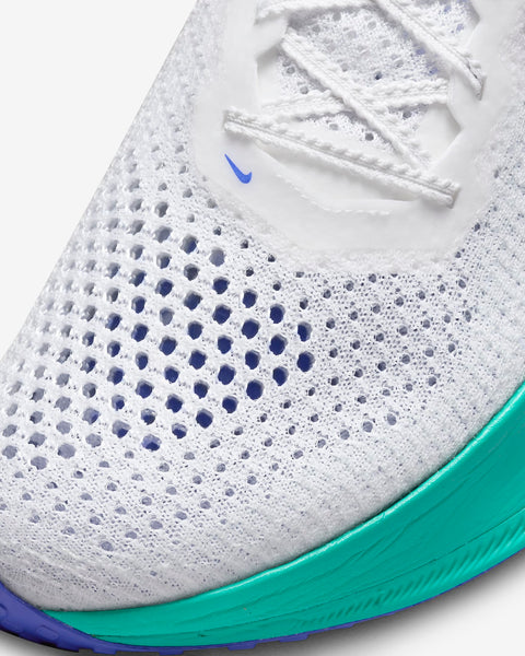 Nike Mens Zoom X Vaporfly Next % 3 (White/Jade Ice/Clear Jade/Deep Jungle)