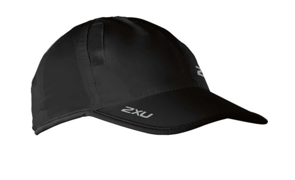 2XU Unisex Vented Run Cap (Black/Reflective)