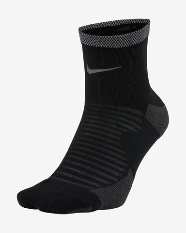 Nike Spark Unisex Lightweight Ankle Run Sock (Black/Reflective)