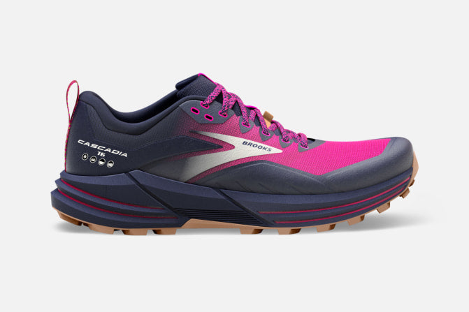 Brooks W Cascadia 16 (Peacoat/Pink/Biscuit)