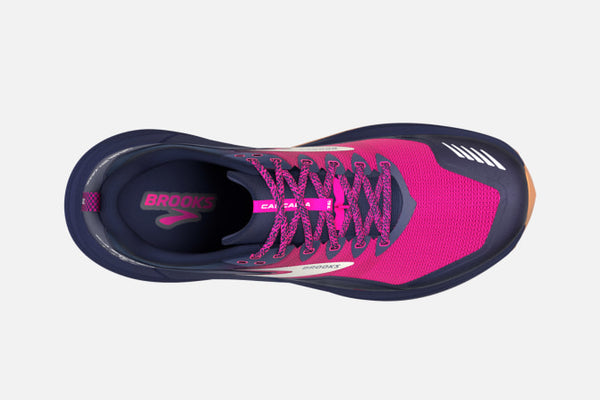 Brooks Womens Cascadia 16 (Peacoat/Pink/Biscuit)
