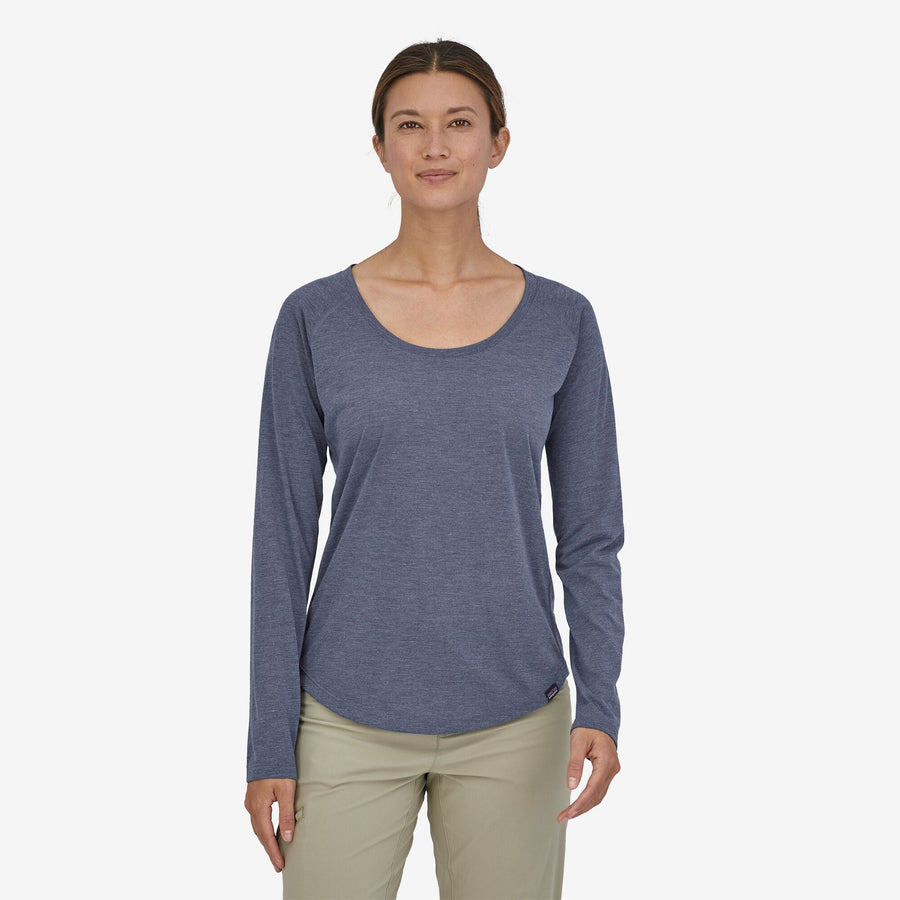 Patagonia W Capilene Long Sleeve Trail Shirt (Classic Navy)