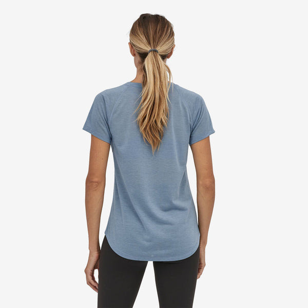 Patagonia W Capilene Trail Run Tee (Light Plume/Grey)