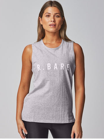 Running Bare Easy Rider Muscle Tank (Silver)
