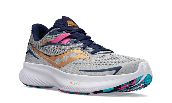 Saucony Womens Ride 15 (Prospect Glass Gris)