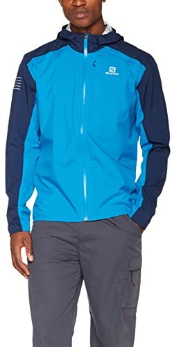 Salomon M Bonatti Waterproof Jacket (Hawaiian Surf/Dress Blue)