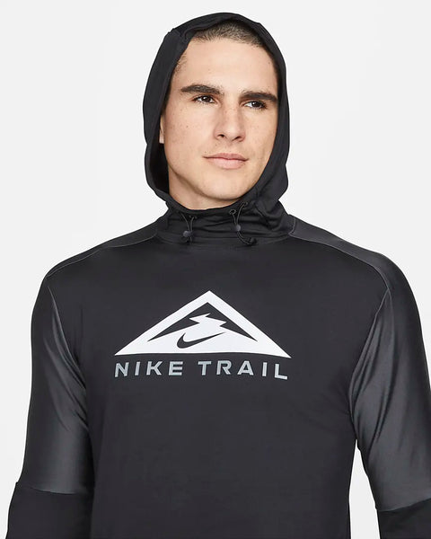 Nike Dri-FIT Trail Running Hoodie (Black/Dark Smoke Grey/White)