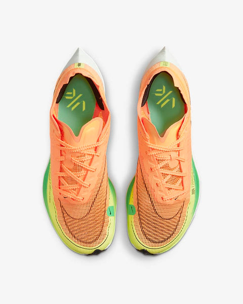 Nike Womens Zoom X Vaporfly Next % 2  (Peach Cream/Green Shock/Barely Green/Black)