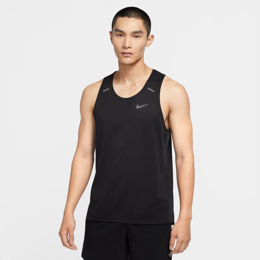 Nike Mens Dri-Fit Rise 365 Running Tank (Black)