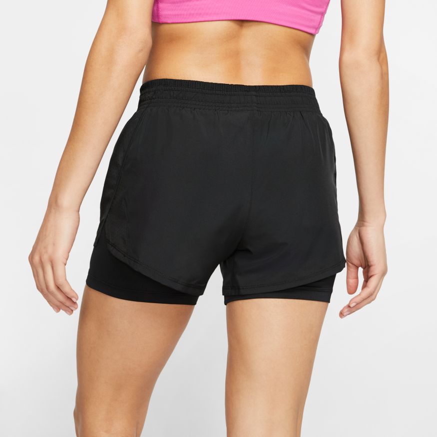 Nike W 2 in 1 Running Short Black The Happy Runner