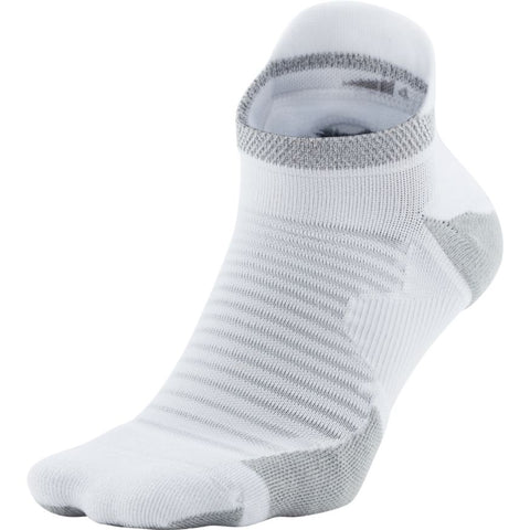 Nike Spark Unisex No Show Cushioned Run Sock (White/Reflective)