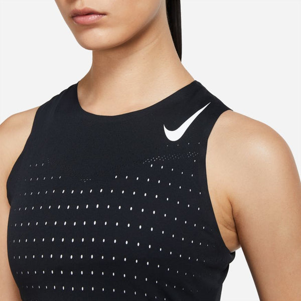 Nike W Aeroswift Cropped Running Singlet (Black)
