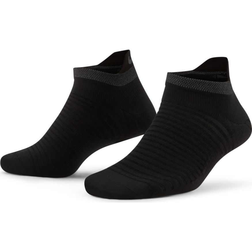 Nike Spark Lightweight No Show Run Sock (Black/Reflective)