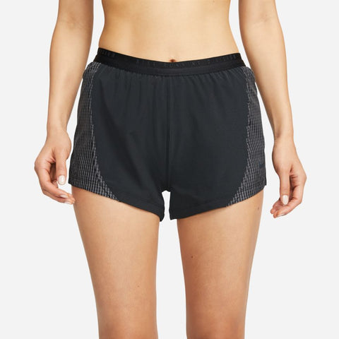 Nike Womens Dri-Fit Run Division Tempo Lux 3" Run Short (Black)