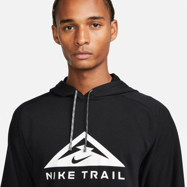 Nike Mens Trail Run Hoodie (Black/White)