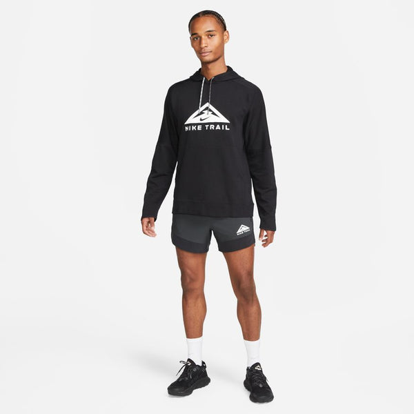 Nike Mens Trail Run Hoodie (Black/White)