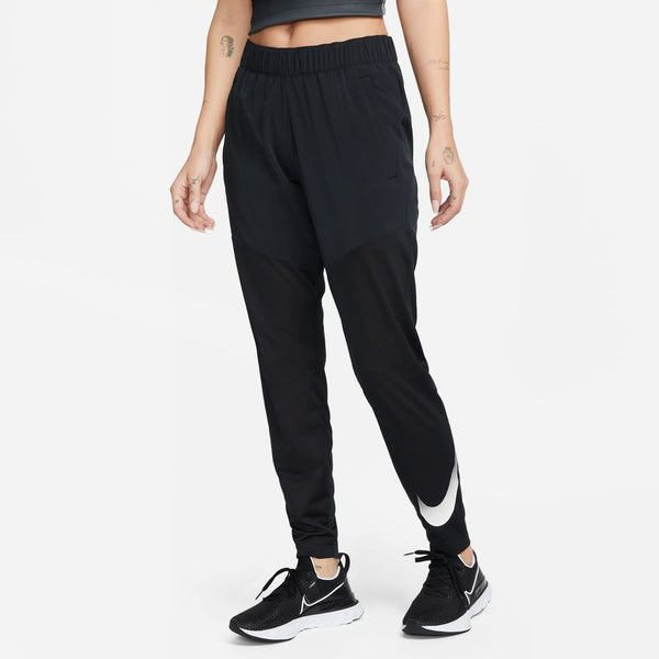 Nike Womens Swoosh Run Pant (Black/Reflective silver)