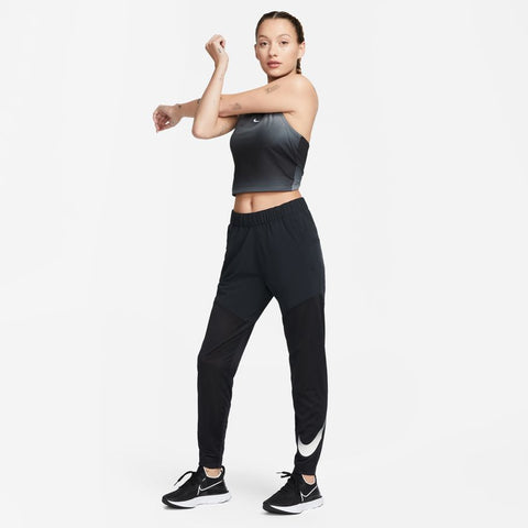 Nike Womens Swoosh Run Pant (Black/Reflective silver)