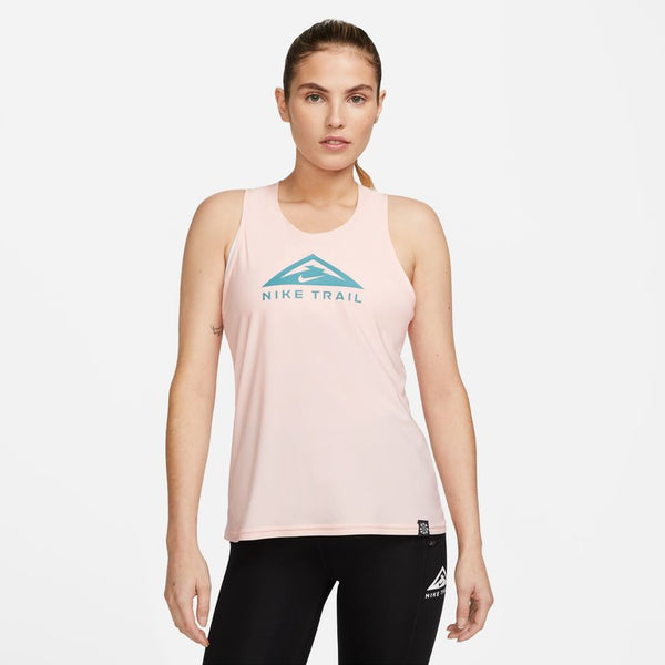 Nike W Dri-Fit Trail Run Tank (Pink Bloom/Mineral teal)