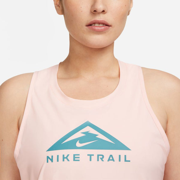 Nike W Dri-Fit Trail Run Tank (Pink Bloom/Mineral teal)
