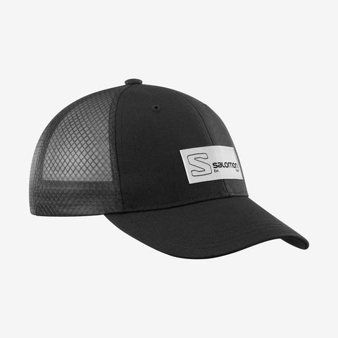 Salomon Unisex Trucker Curved Cap (Black)