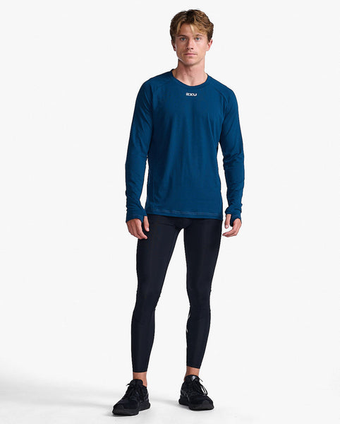 2XU M Ignition L/S Base Layer (Moonlight/Silver Reflective)