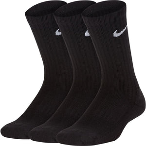 Nike Cotton Cushioned Crew Sock 3 Pack (Black)