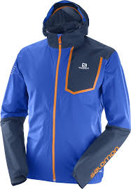 Salomon M Bonatti Pro Water Proof Jacket (Surf the web/Dress Blue)