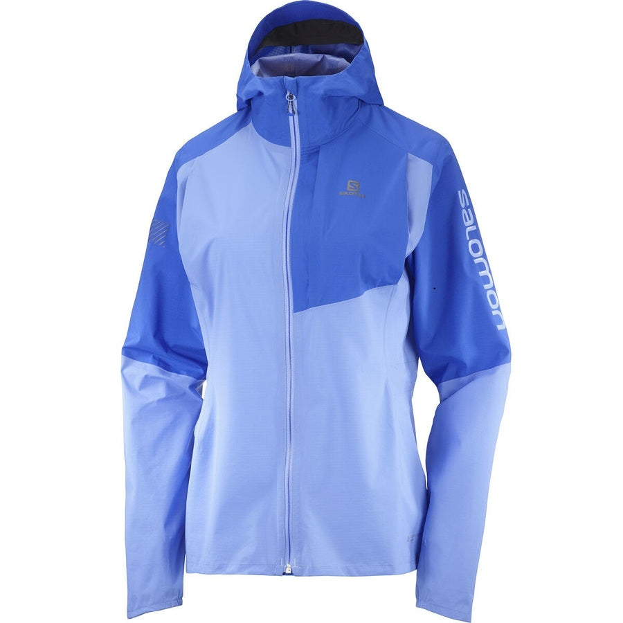 Salomon Womens Bonatti Waterproof Trail Jacket (Province/Nautical Blue)