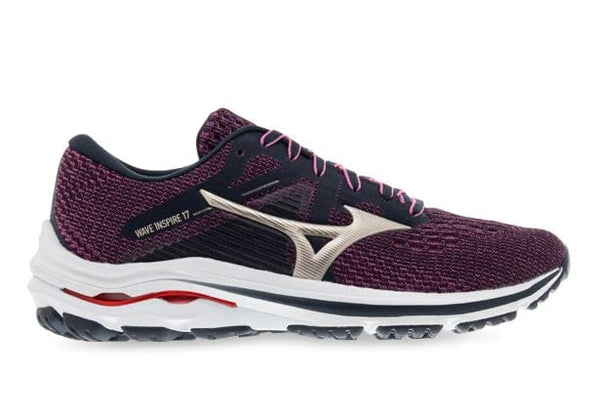 Mizuno W Wave Inspire 17 (India Ink/Gold/Red)